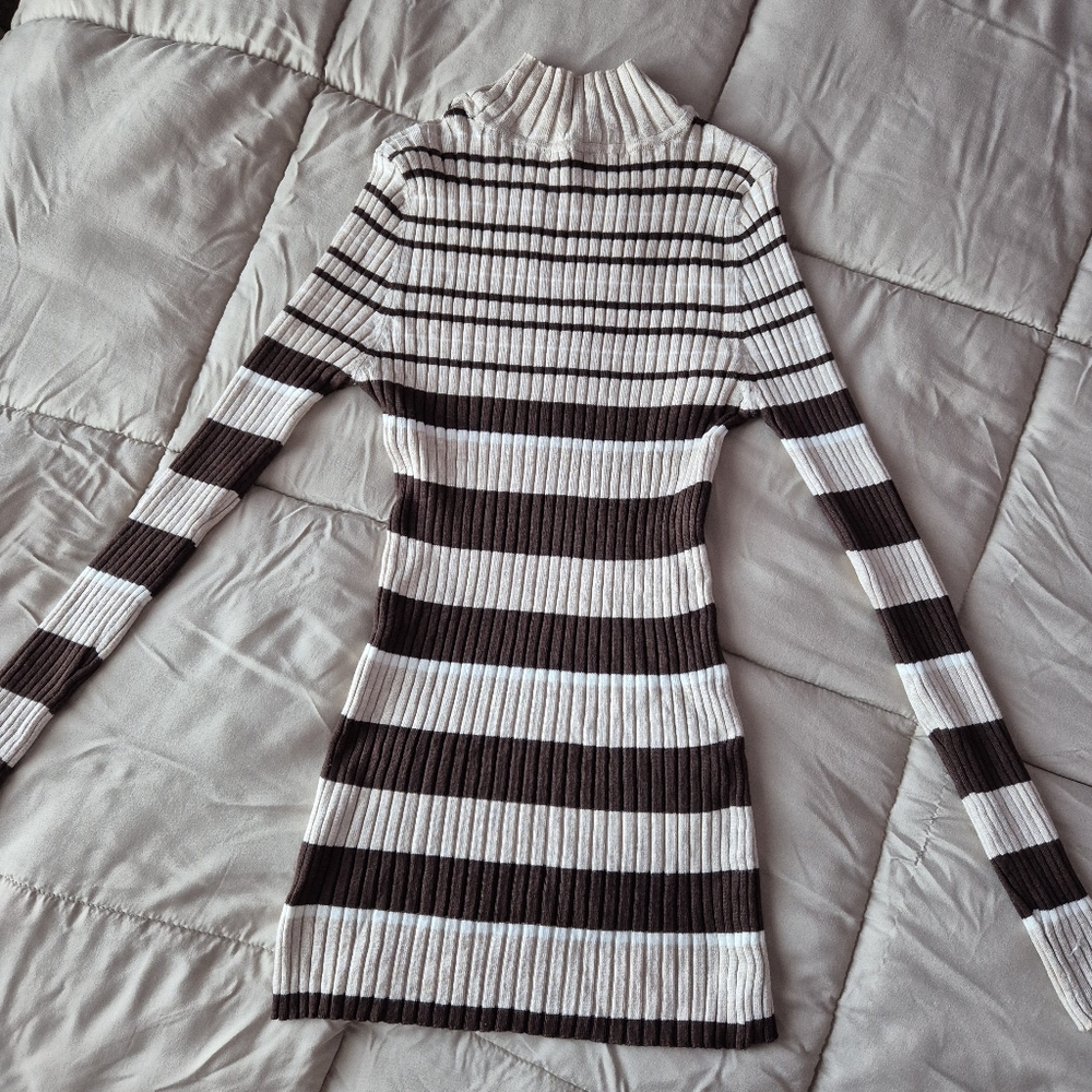 Striped Ribbed Knit Sweater - Picture 2 of 3